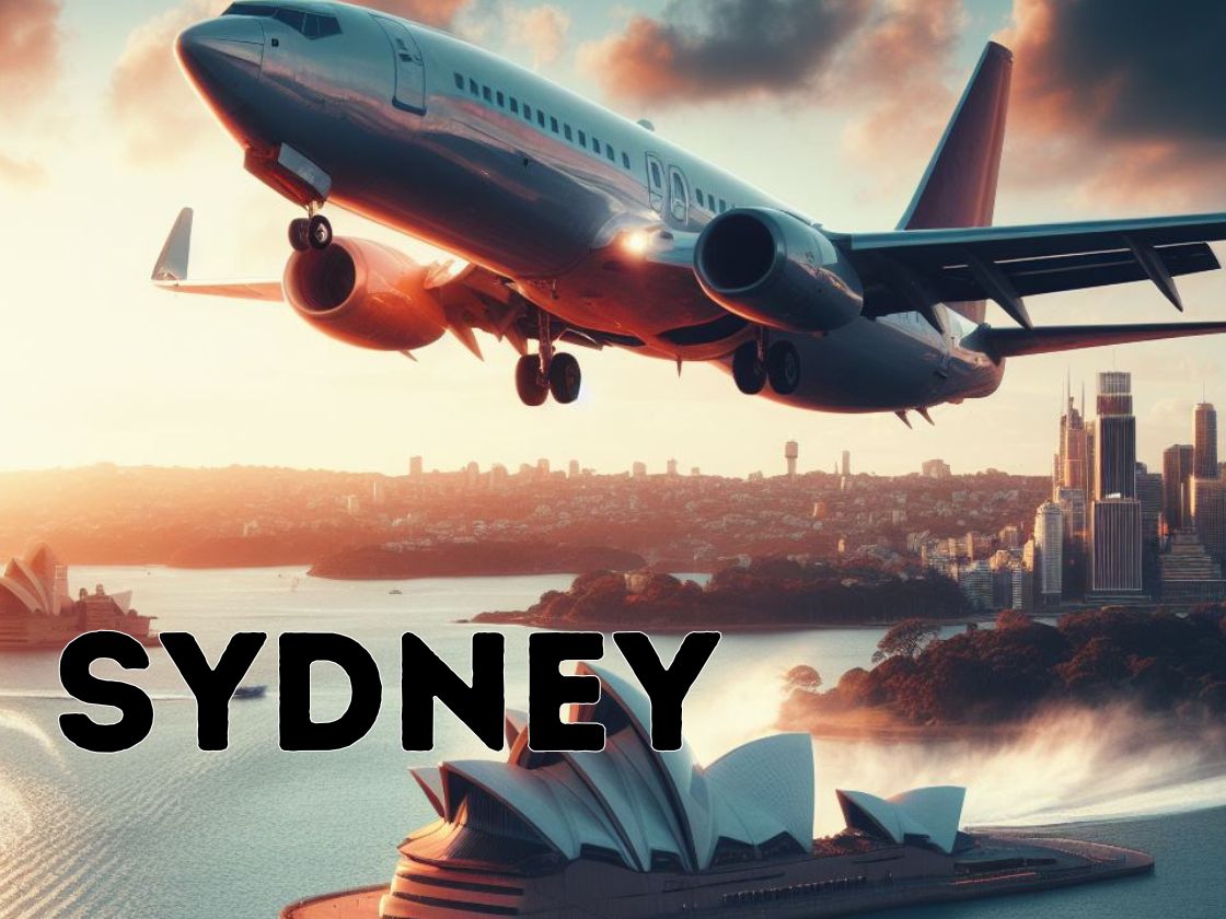 Flying to Sydney